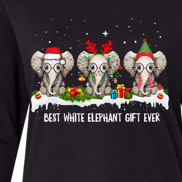 Best White Elephant Gift Ever Funny For Merry Christmas Womens Cotton Relaxed Long Sleeve T-Shirt