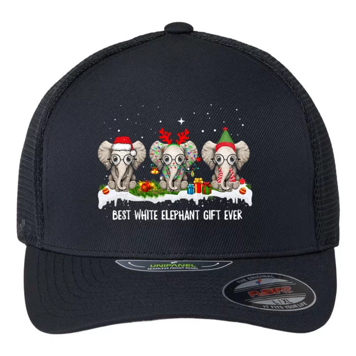 Best White Elephant Gift Ever Funny For Merry Christmas Flexfit Unipanel Trucker Cap