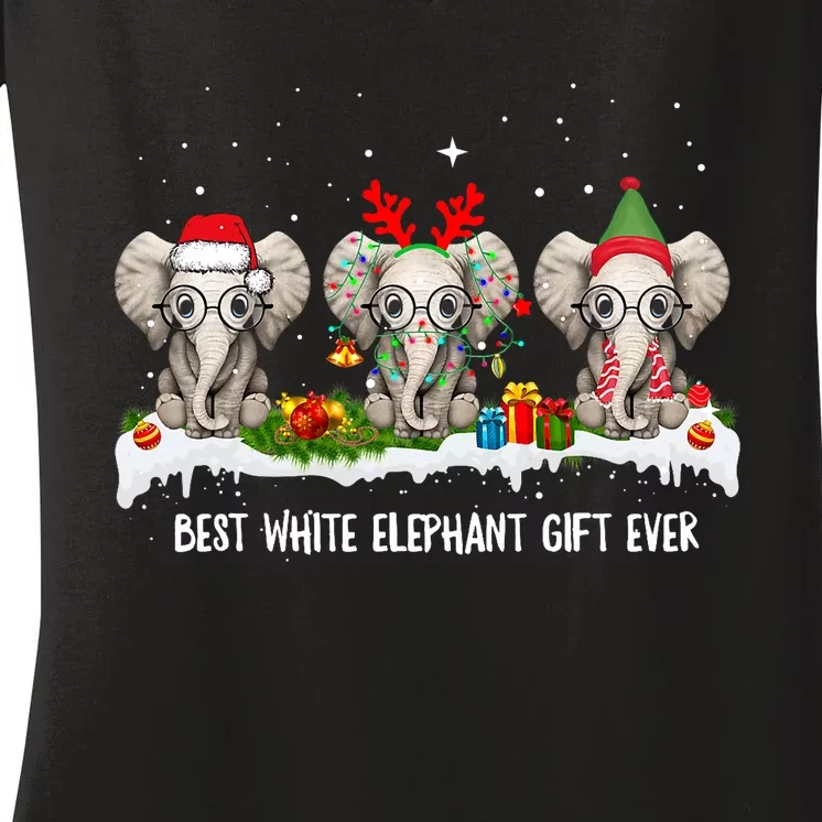 Best White Elephant Gift Ever Funny For Merry Christmas Women's V-Neck T-Shirt