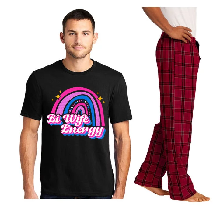 Bi Wife Energy Bisexual Pride Bisexual Flag LGBTQ Support Pajama Set