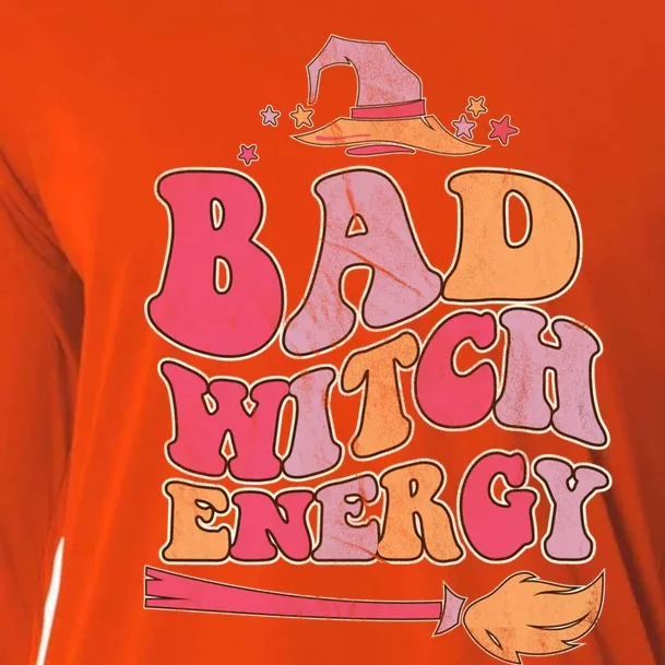 Bad Witch Energy Halloween Witch Costume Cool Gift Cooling Performance Long Sleeve Crew