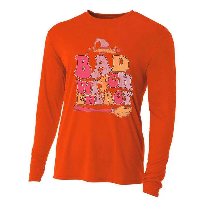 Bad Witch Energy Halloween Witch Costume Cool Gift Cooling Performance Long Sleeve Crew