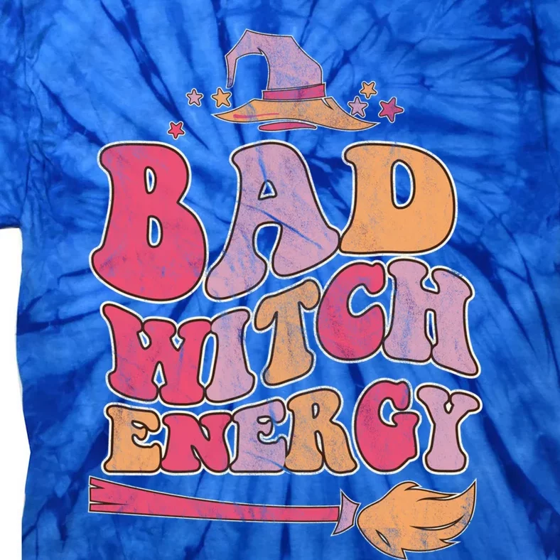 Bad Witch Energy Halloween Witch Costume Cool Gift Tie-Dye T-Shirt