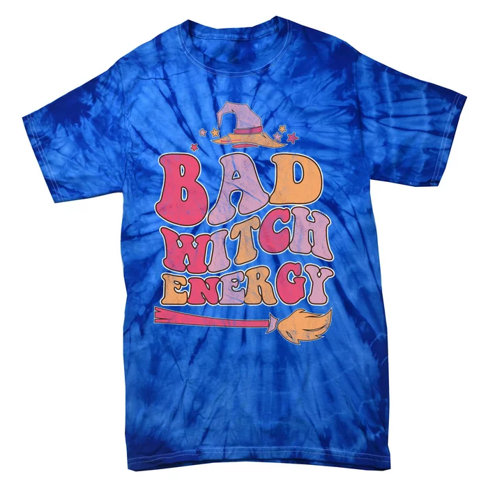 Bad Witch Energy Halloween Witch Costume Cool Gift Tie-Dye T-Shirt