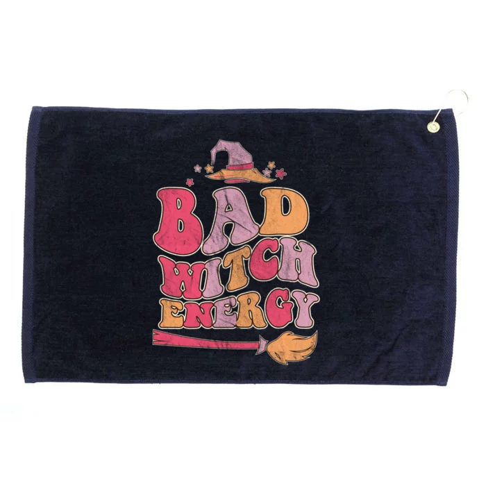 Bad Witch Energy Halloween Witch Costume Cool Gift Grommeted Golf Towel