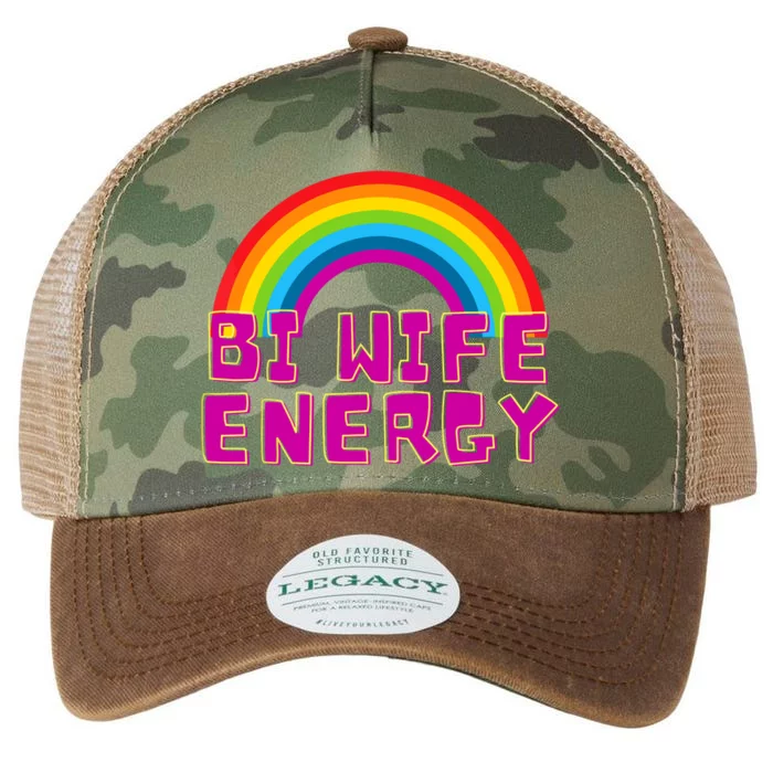 Bi Wife Energy Bisexual Pride Bisexual Flag Bi Pride Legacy Tie Dye Trucker Hat