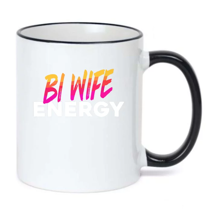 Bi Wife Energy Bisexual Pride Bisexual Flag Bi Pride Black Color Changing Mug