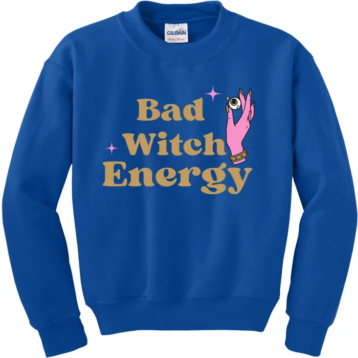 Bad Witch Energy Gift Kids Sweatshirt