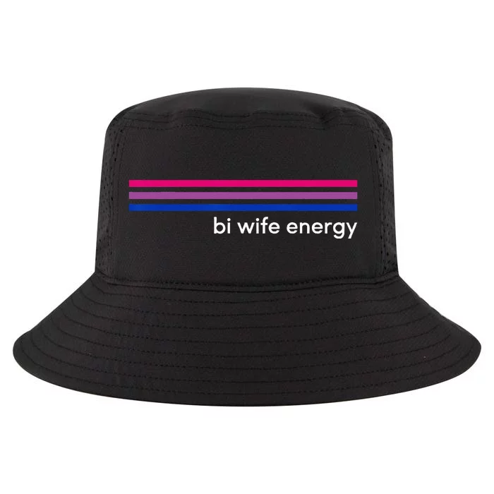 Bi Wife Energy Bisexual Pride Flag Bisexuality LGBTQ Cool Comfort Performance Bucket Hat