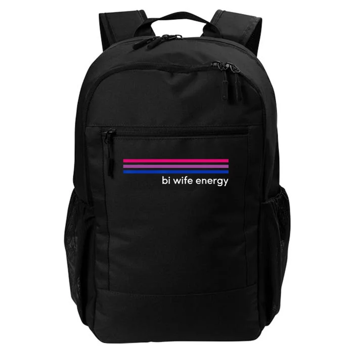 Bi Wife Energy Bisexual Pride Flag Bisexuality LGBTQ Daily Commute Backpack