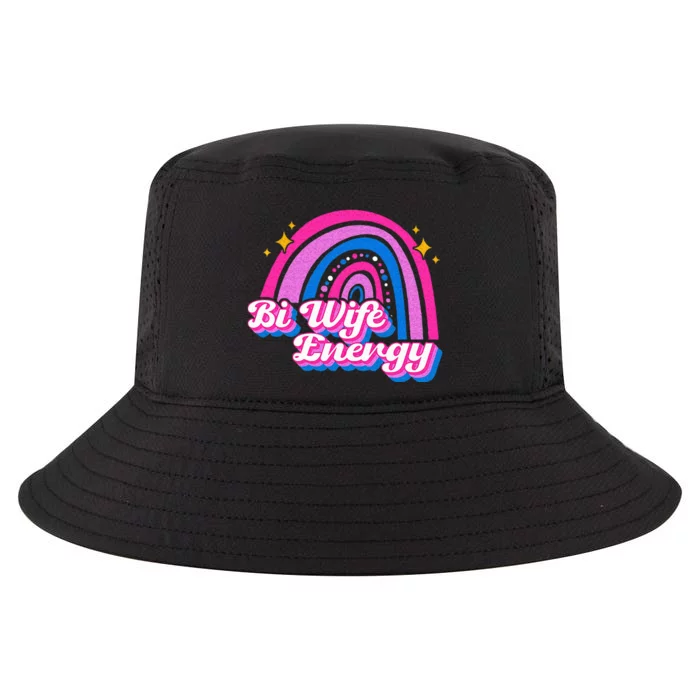 Bi Wife Energy Bisexual Pride Bisexual Flag LGBTQ Support Cool Comfort Performance Bucket Hat