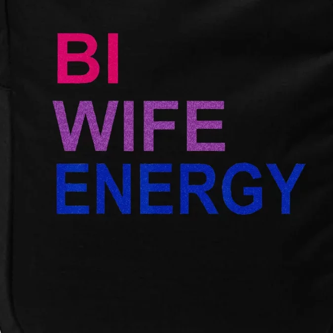 Bi Wife Energy Bisexual Bi Pride Impact Tech Backpack