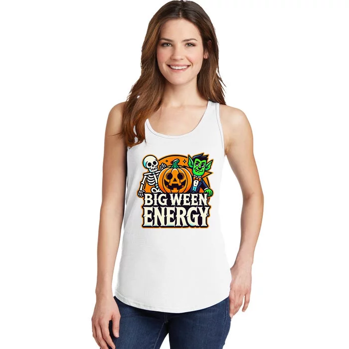 Big Ween Energy Halloween Funny Ladies Essential Tank