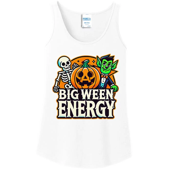 Big Ween Energy Halloween Funny Ladies Essential Tank