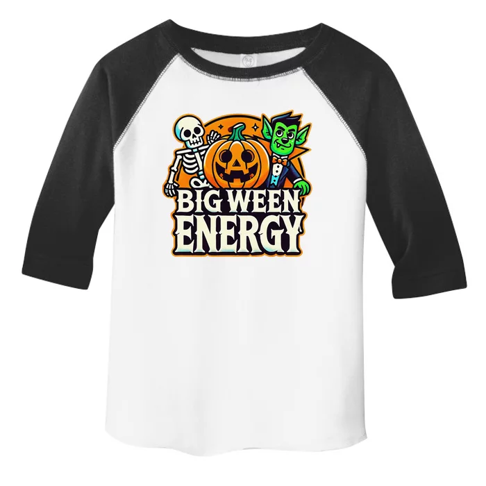 Big Ween Energy Halloween Funny Toddler Fine Jersey T-Shirt