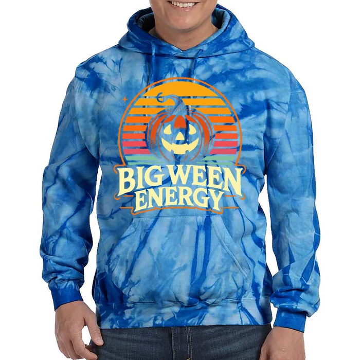 Big Ween Energy Carved Pumpkins Tie Dye Hoodie