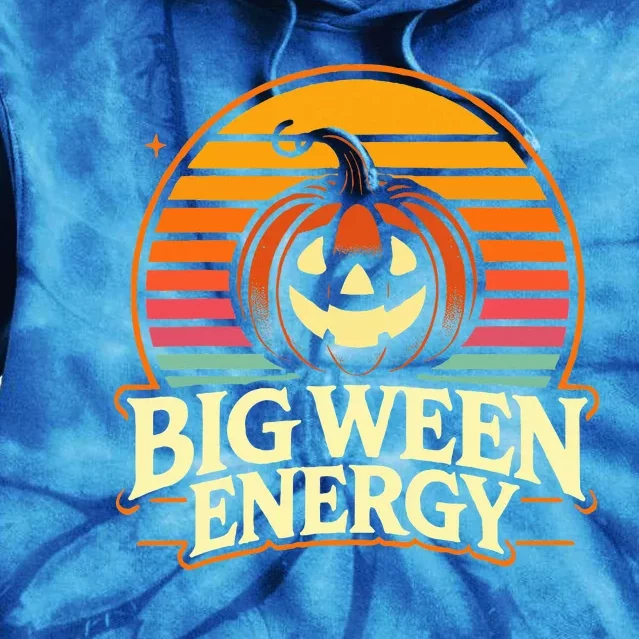 Big Ween Energy Carved Pumpkins Tie Dye Hoodie