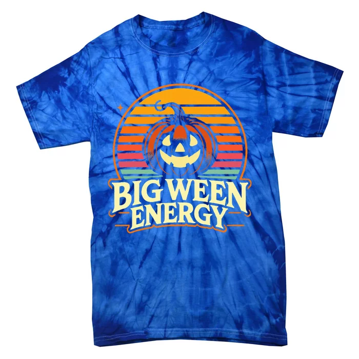 Big Ween Energy Carved Pumpkins Tie-Dye T-Shirt