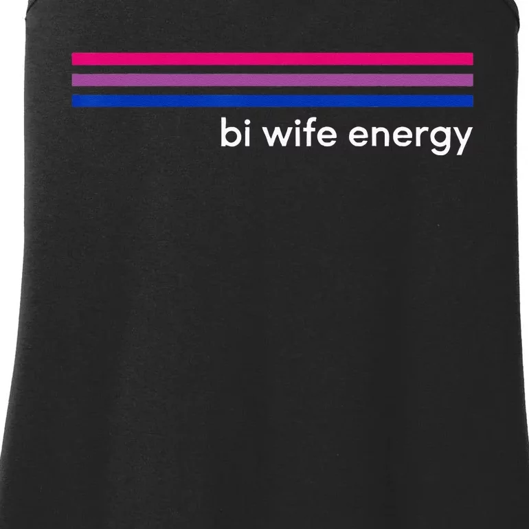 Bi Wife Energy Bisexual Pride Flag Bisexuality LGBTQ Ladies Essential Tank