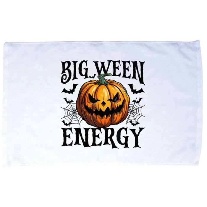 Big Ween Energy Scary Pumpkin O Latern Bat Happy Halloween Microfiber Hand Towel