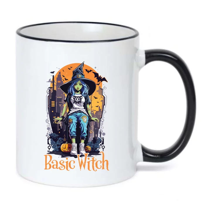 Basic Witch Funny Urban Halloween Zombie Witch Streetwear Cute Gift Black Color Changing Mug