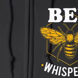 Bee Whisperer Funny Beekeeping & Beekeeper Full Zip Hoodie