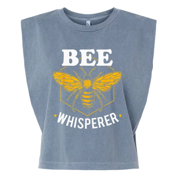 Bee Whisperer Funny Beekeeping & Beekeeper Garment-Dyed Women's Muscle Tee