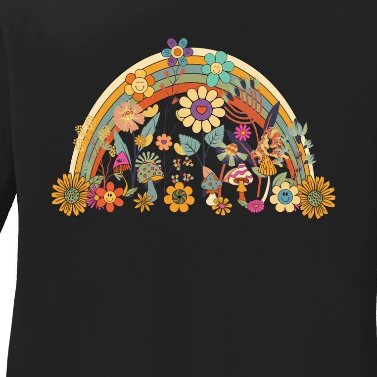 Boho Wildflowers Floral Nature Flower For Women Nature Lover Ladies Long Sleeve Shirt