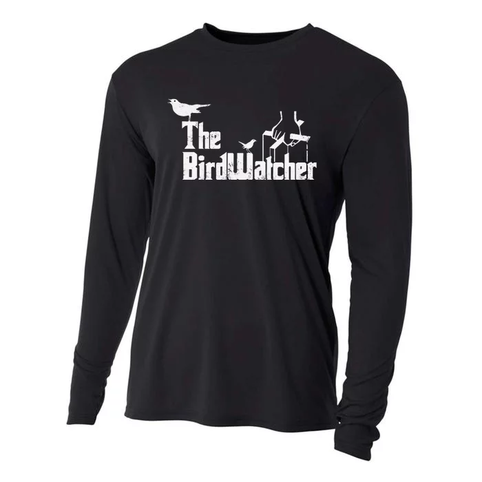 Bird Watching Funny Bird Watcher Cooling Performance Long Sleeve Crew