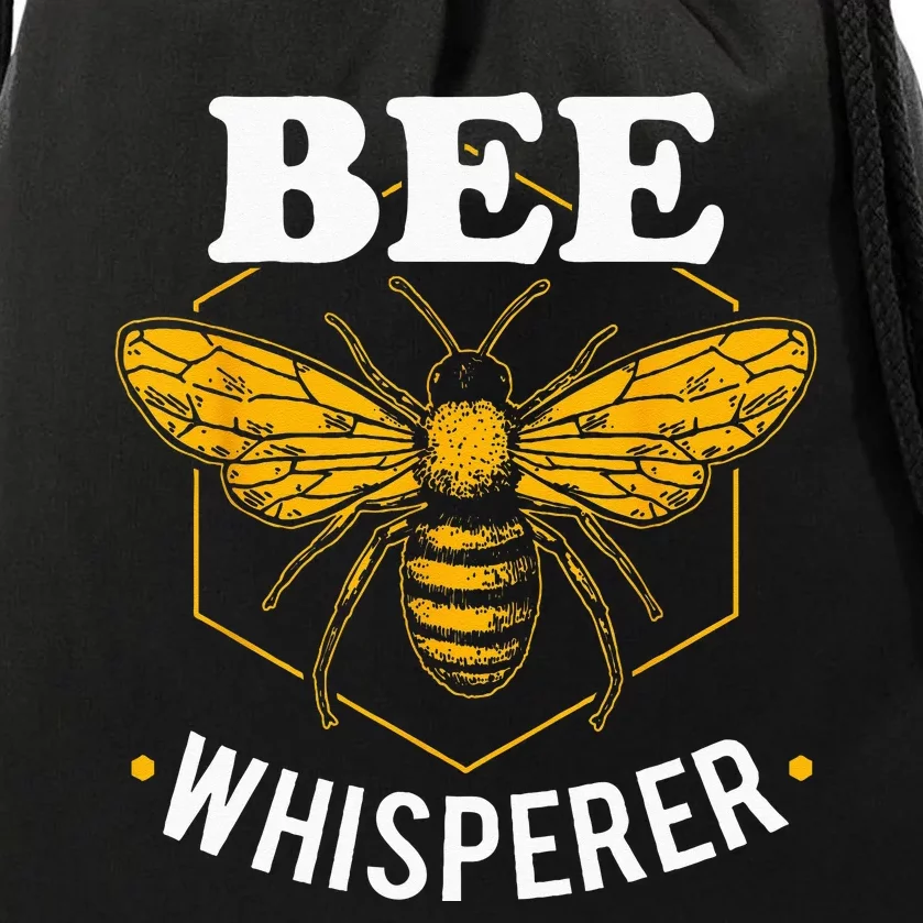 Bee Whisperer Funny Beekeeping & Beekeeper Drawstring Bag