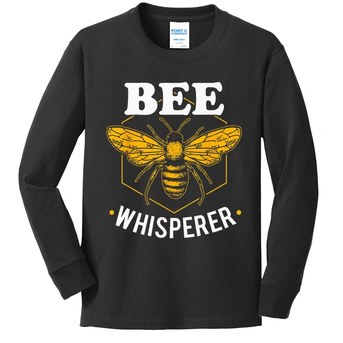 Bee Whisperer Funny Beekeeping & Beekeeper Kids Long Sleeve Shirt