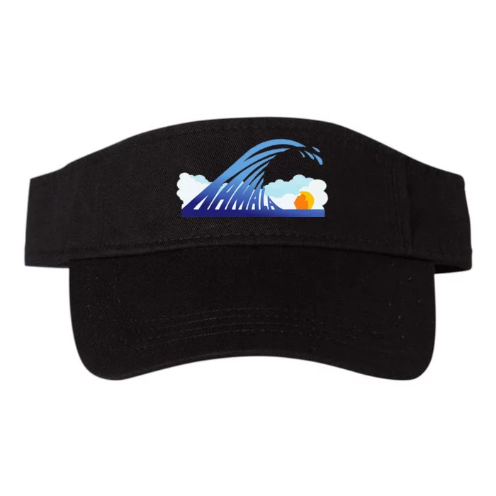 Blue Wave For Kamala Harris Funny Trump Valucap Bio-Washed Visor