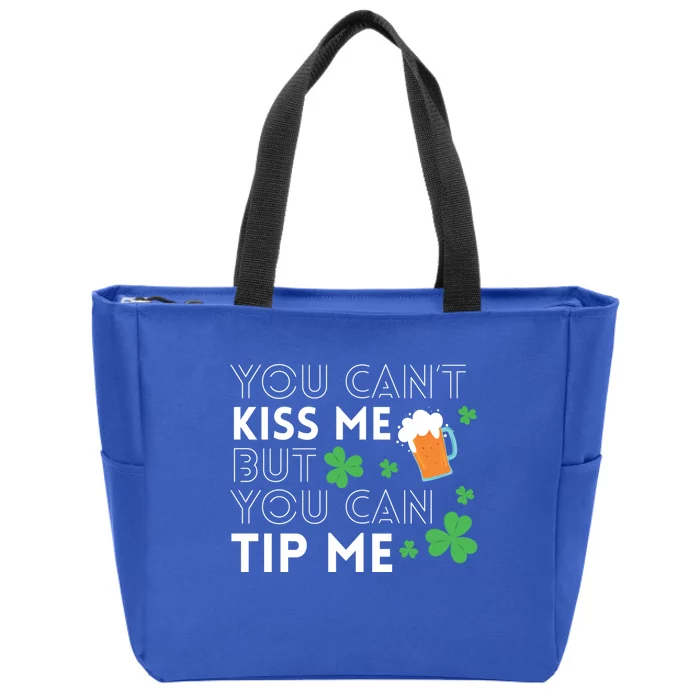 Bartender Waiter Funny St Patrick's Day Waitress Server Gift Zip Tote Bag