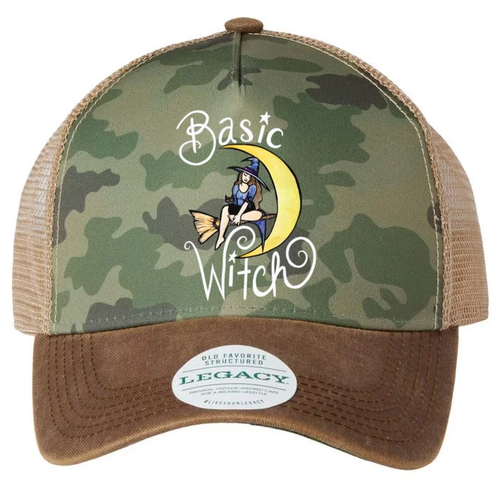 Basic Witch Funny Moon Witch Gift Legacy Tie Dye Trucker Hat