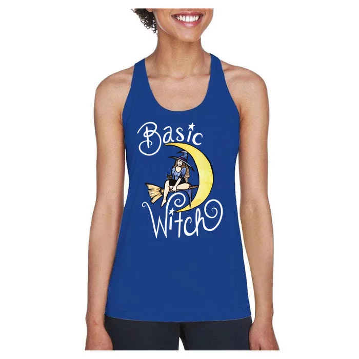 Basic Witch Funny Moon Witch Gift Women's Racerback Tank