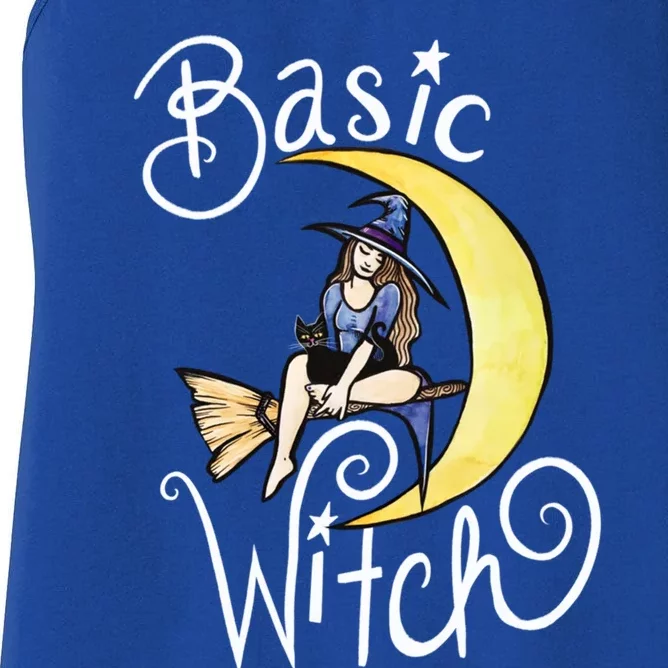 Basic Witch Funny Moon Witch Gift Women's Racerback Tank