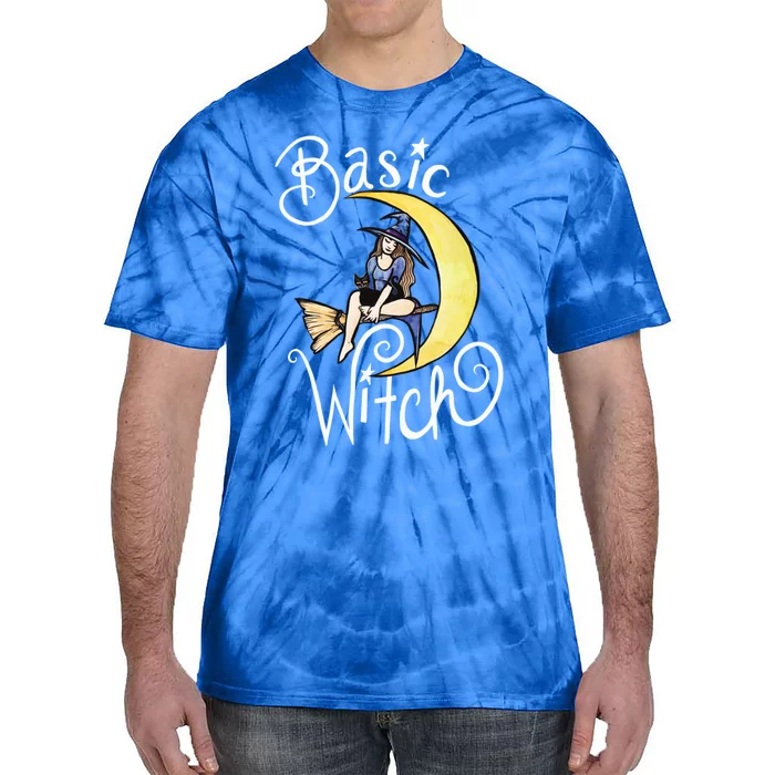 Basic Witch Funny Moon Witch Gift Tie-Dye T-Shirt