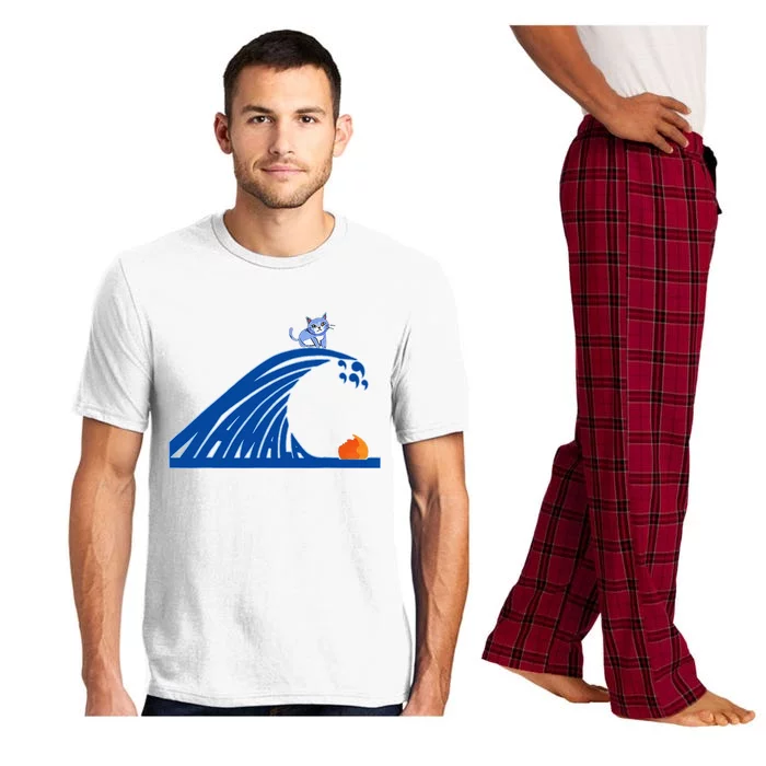 Blue Wave For Kamala Harris Trump Funny Sarcastic Pajama Set