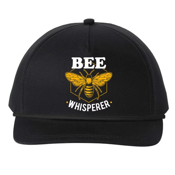 Bee Whisperer Funny Beekeeping & Beekeeper Snapback Five-Panel Rope Hat