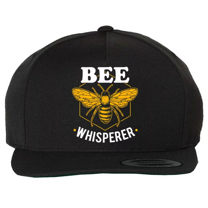 Bee Whisperer Funny Beekeeping & Beekeeper Wool Snapback Cap