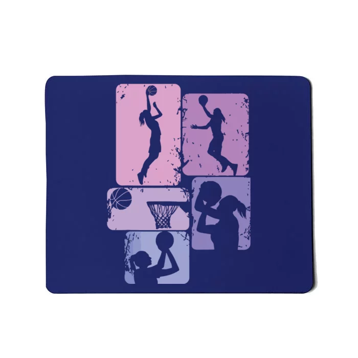 Basketball Women, Female Basketball Player Mousepad