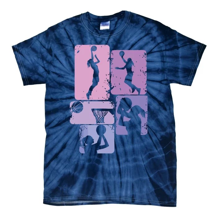 Basketball Women, Female Basketball Player Tie-Dye T-Shirt