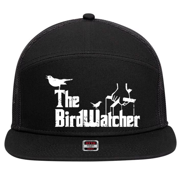 Bird Watching Funny Bird Watcher 7 Panel Mesh Trucker Snapback Hat