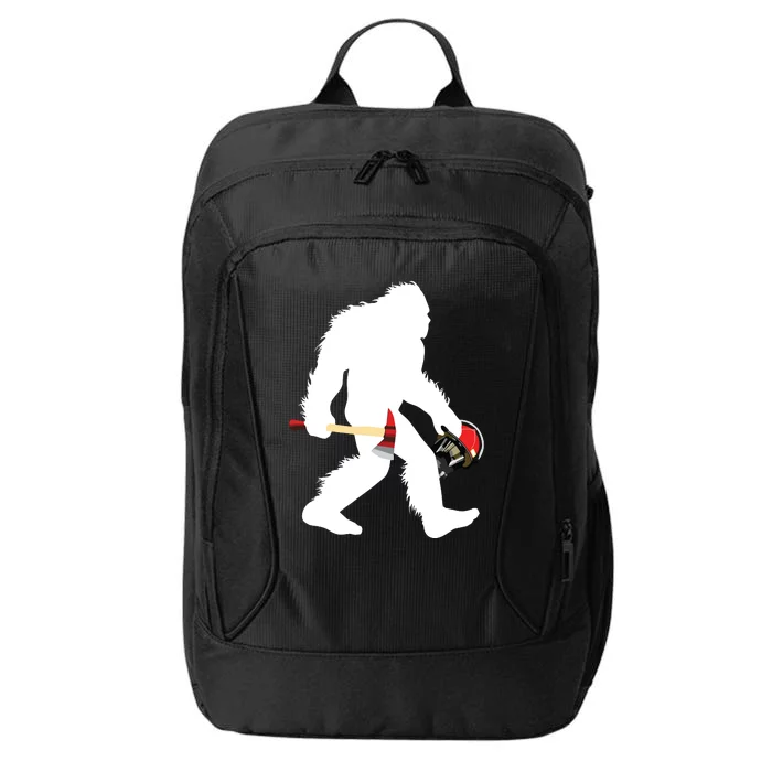 Bigfoot Wildland Firefighter Woodland Sasquatch Fireman City Backpack