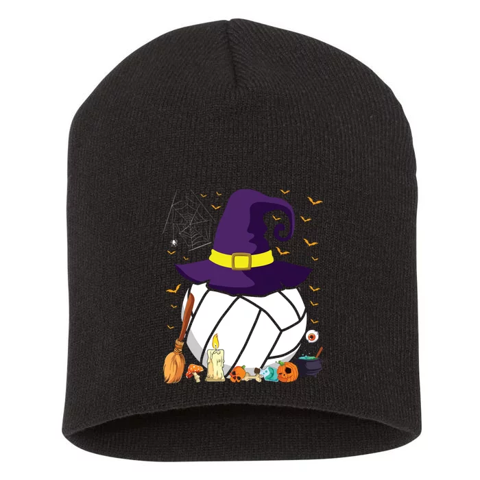 Ball Witch Funny Halloween Sports Short Acrylic Beanie