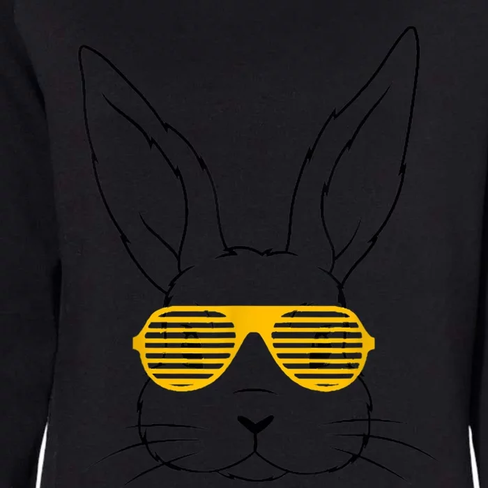 Bunny With Fun Glasses Happy Easter Women Gift Womens California Wash Sweatshirt