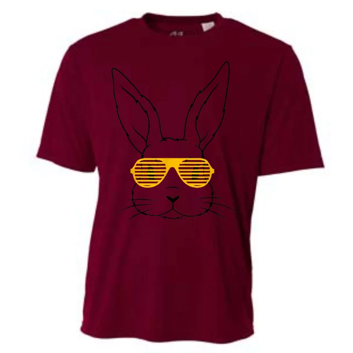 Bunny With Fun Glasses Happy Easter Women Gift Cooling Performance Crew T-Shirt