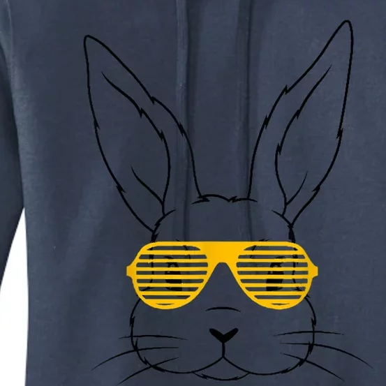 Bunny With Fun Glasses Happy Easter Women Gift Women's Pullover Hoodie