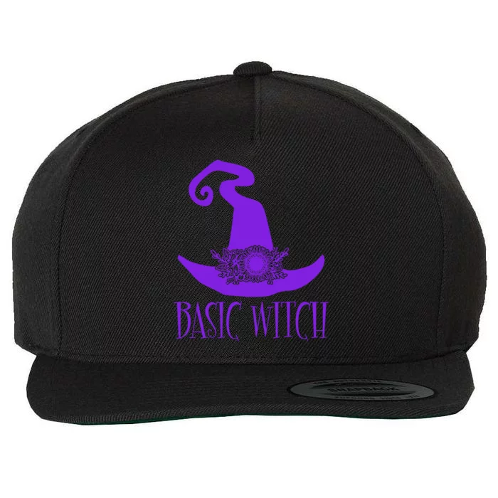 Basic Witch Funny Halloween Costume Gift Wool Snapback Cap