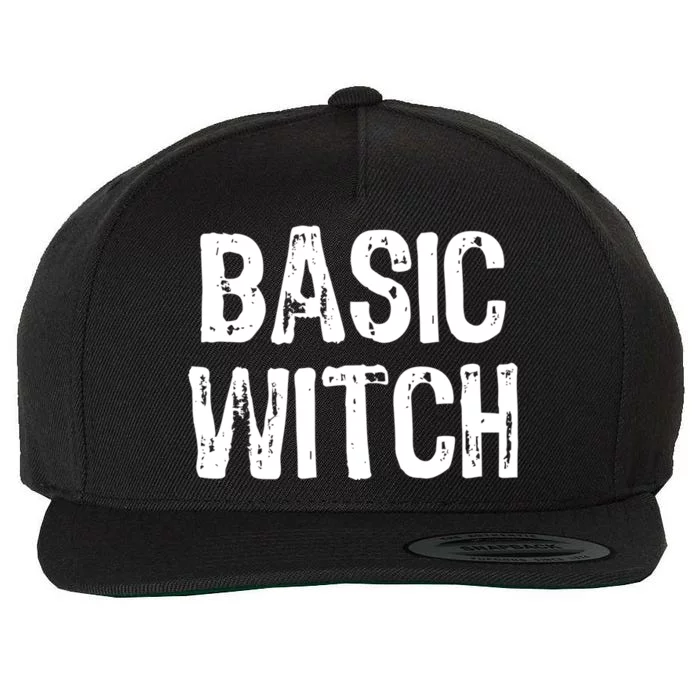 Basic Witch Funny Halloween Gift Wool Snapback Cap